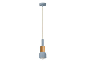 "Elwood" Metal Pendant Light - 10 x 25 cm - Blue