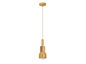 "Elwood" Metal Pendant Light - 10 x 25 cm - Yellow