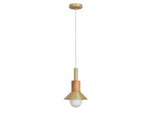 "Elwood" Metal Pendant Light - 14 x 26 cm - Yellow