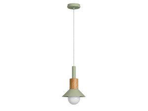 "Elwood" Metal Pendant Light - 14 x 26 cm - Green