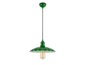 "Volan" Metal Pendant Light - 25 x 25 cm - Light Green