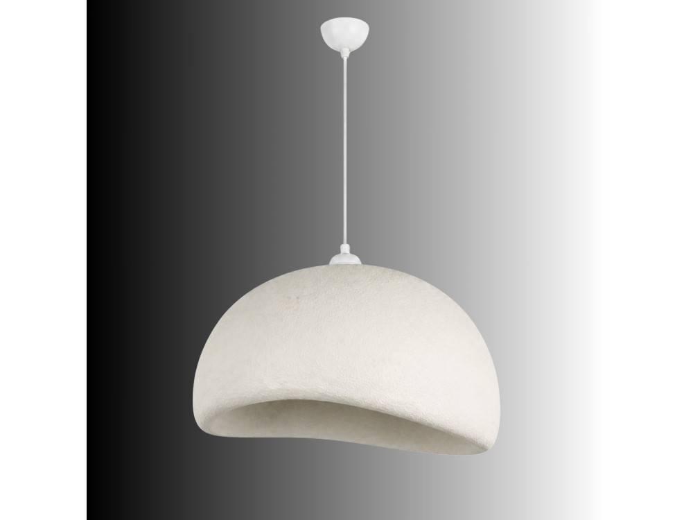 "Beta" Metal Pendant Light - 50 x 40 cm - White