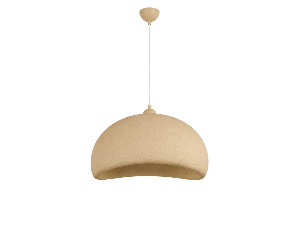 "Beta" Metal Pendant Light - 40 x 32 cm - Beige