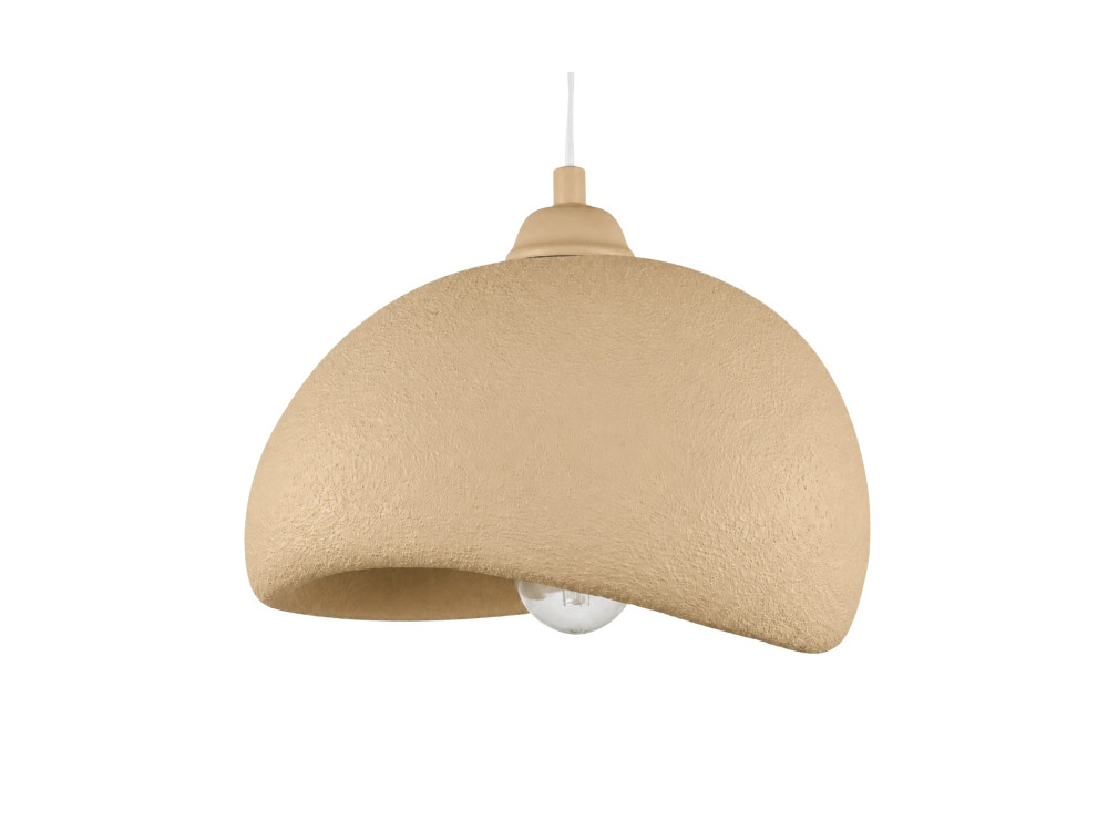 "Beta" Metal Pendant Light - 30 x 24 cm - Beige