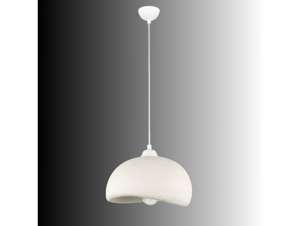 "Beta" Metal Pendant Light - 30 x 24 cm - White