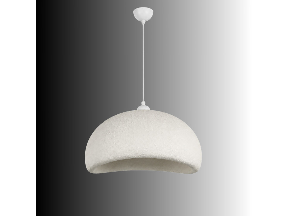 "Beta" Metal Pendant Light - 40 x 32 cm - White