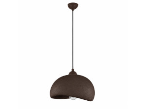 "Beta" Metal Pendant Light - 30 x 24 cm - Brown