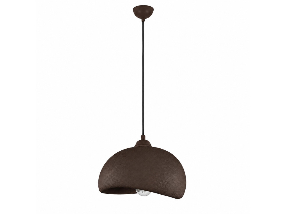 "Beta" Metal Pendant Light - 30 x 24 cm - Brown