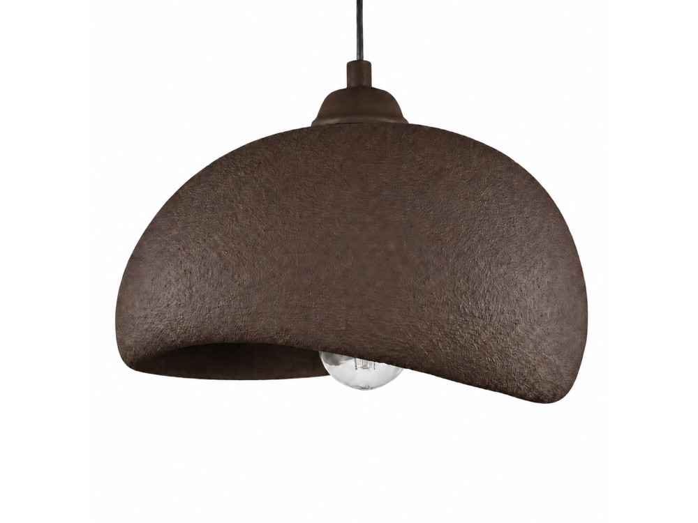 "Beta" Metal Pendant Light - 30 x 24 cm - Brown