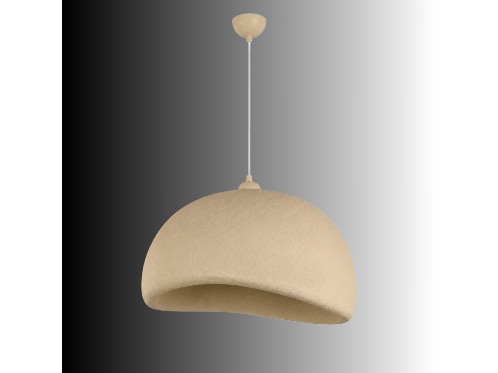 "Beta" Metal Pendant Light - 50 x 40 cm - Beige