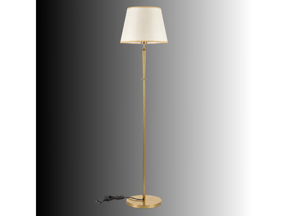 "Milano" Metal Floor Lamp - 40 x 40 cm - Beige