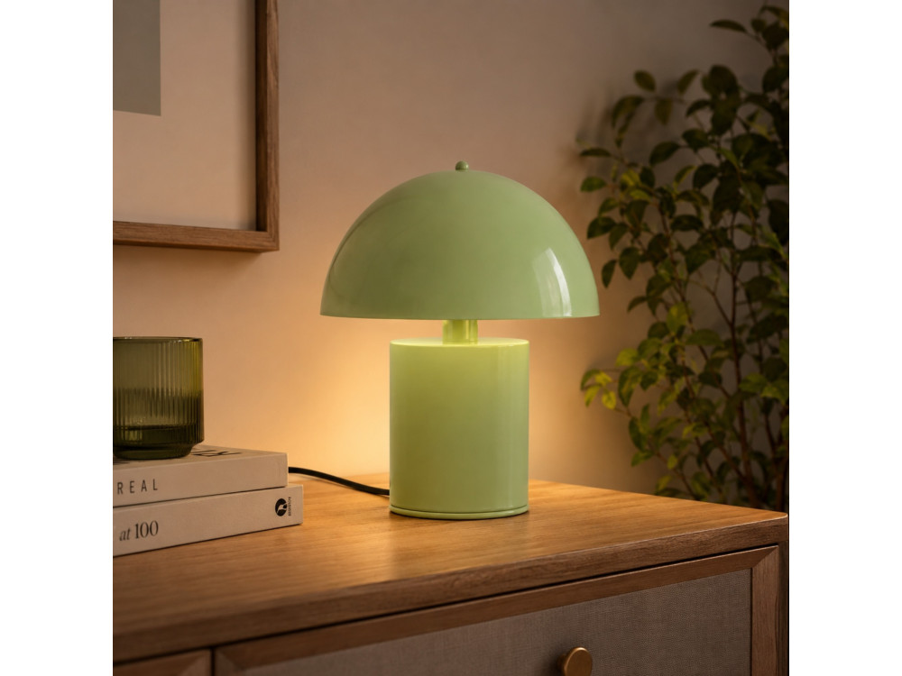"Pera" Metal Table Lamp - 26 x 26 cm - Mint Green