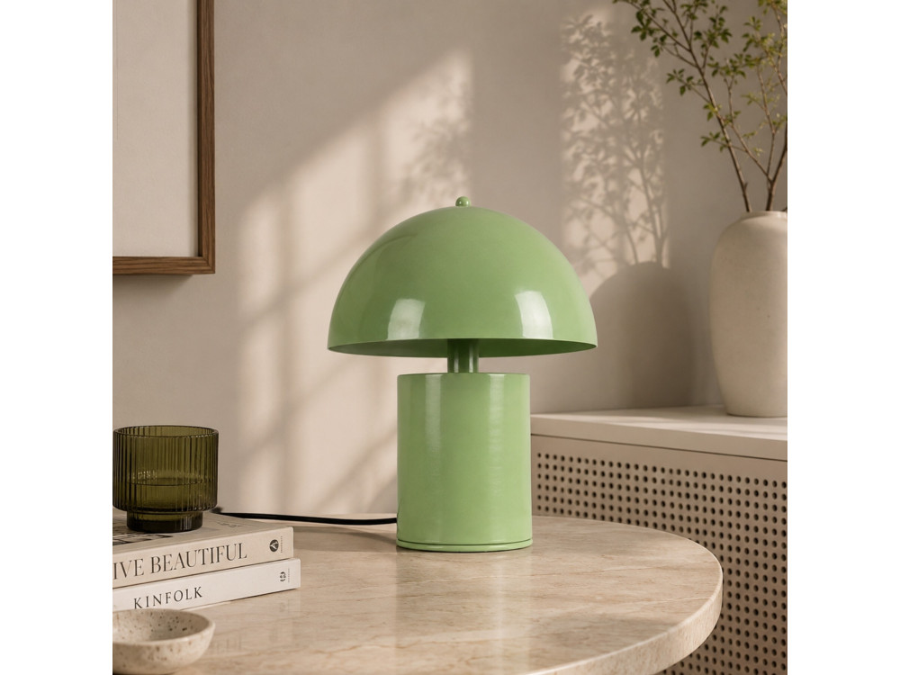 "Pera" Metal Table Lamp - 26 x 26 cm - Mint Green