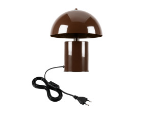 "Pera" Metal Table Lamp - 26 x 26 cm - Brown