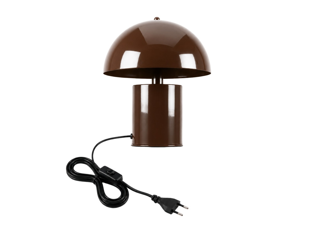 "Pera" Metal Table Lamp - 26 x 26 cm - Brown