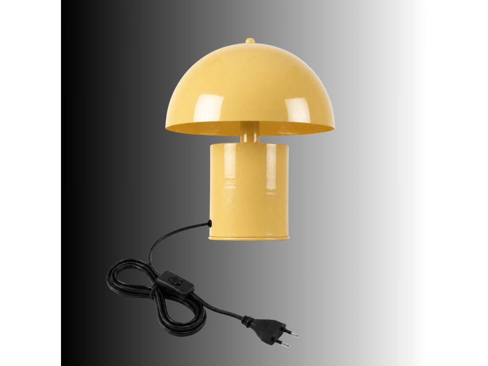 "Pera" Metal Table Lamp - 26 x 26 cm - Yellow