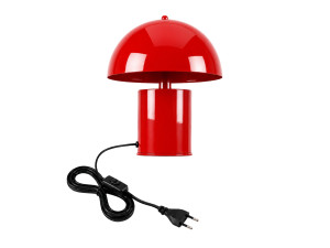 "Pera" Metal Table Lamp - 26 x 26 cm - Red