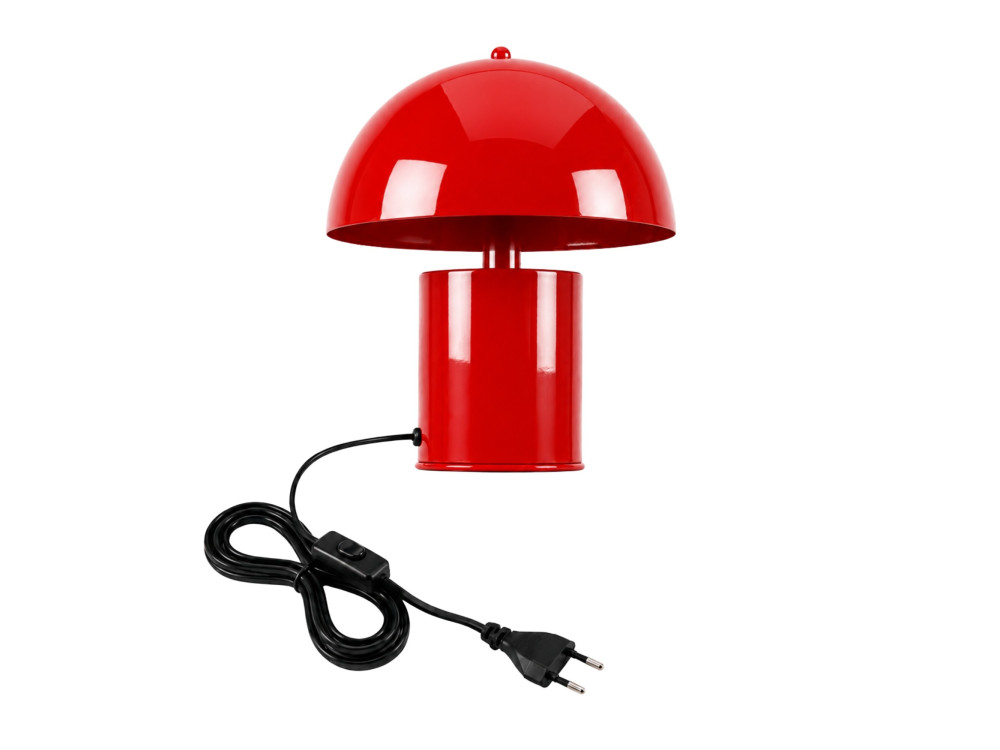 "Pera" Metal Table Lamp - 26 x 26 cm - Red