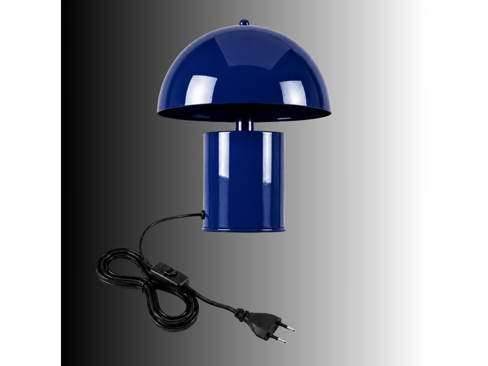 "Pera" Metal Table Lamp - 26 x 26 cm - Navy Blue
