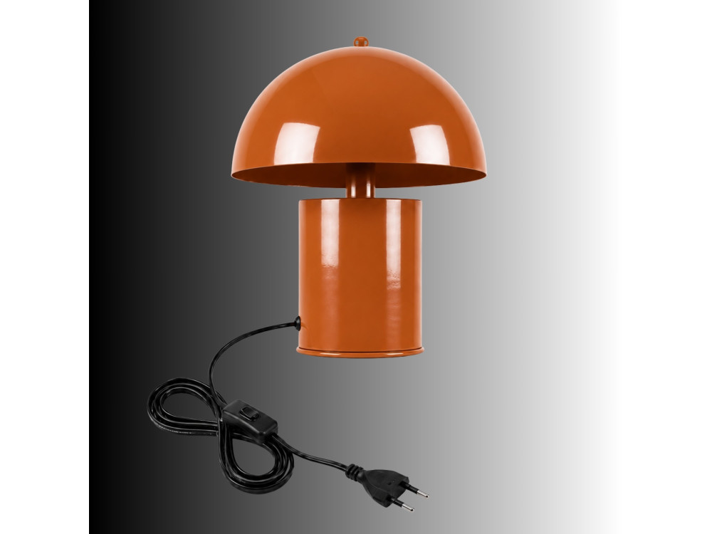 "Pera" Metal Table Lamp - 26 x 26 cm - Orange