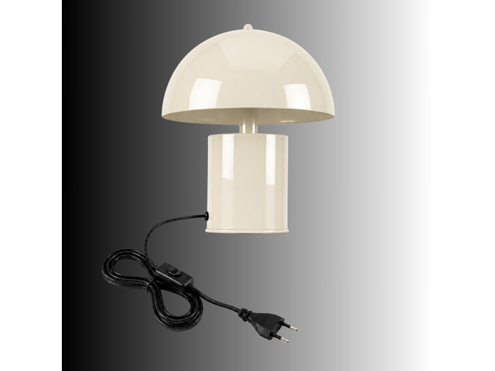 "Pera" Metal Table Lamp - 26 x 26 cm - Beige