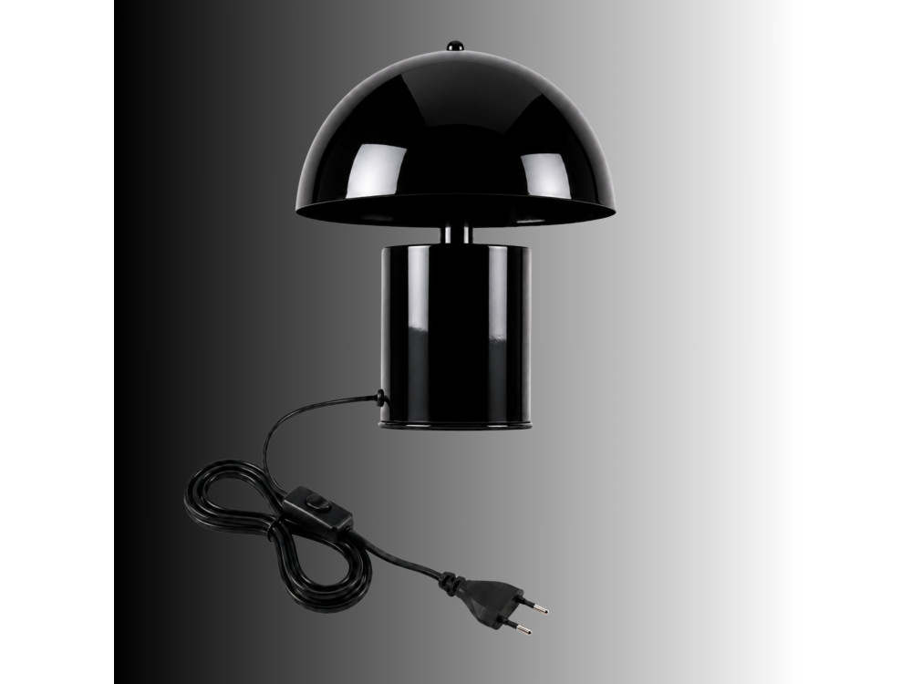 "Pera" Metal Table Lamp - 26 x 26 cm - Black