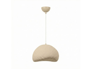 "Loval" Metal Pendant Light - 50 x 44 cm - Beige