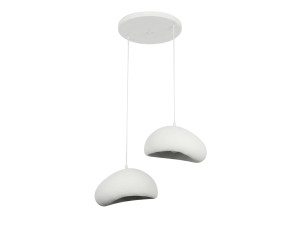 "Loval" Metal Chandelier - 45 x 27 cm - White