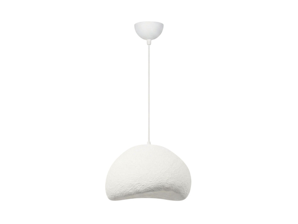 "Loval" Metal Pendant Light - 50 x 44 cm - White
