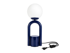 "Loop" Metal Table Lamp - 15 x 15 cm - Blue
