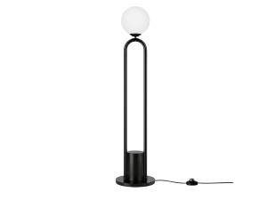 "Loop" Metal Floor Lamp - 30 x 30 cm - Black
