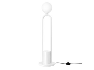"Loop" Metal Floor Lamp - 30 x 30 cm - White