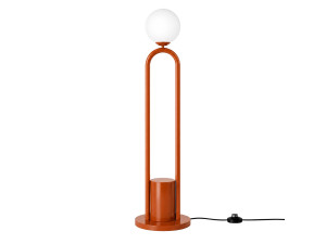 "Loop" Metal Floor Lamp - 30 x 30 cm - Brown