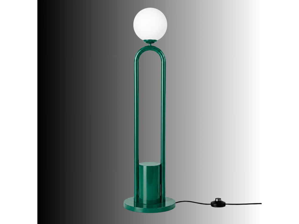 "Loop" Metal Floor Lamp - 30 x 30 cm - Green