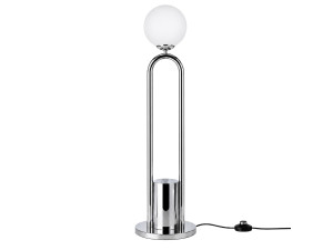 "Loop" Metal Floor Lamp - 30 x 30 cm - Gray