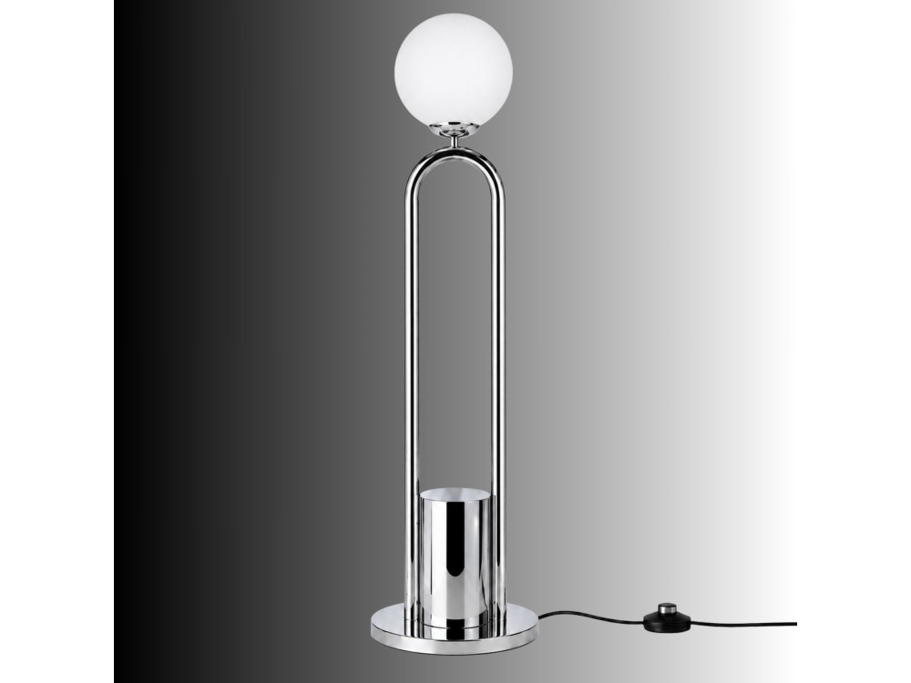 "Loop" Metal Floor Lamp - 30 x 30 cm - Gray