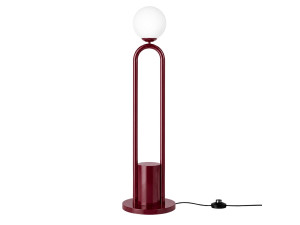 "Loop" Metal Floor Lamp - 30 x 30 cm - Red
