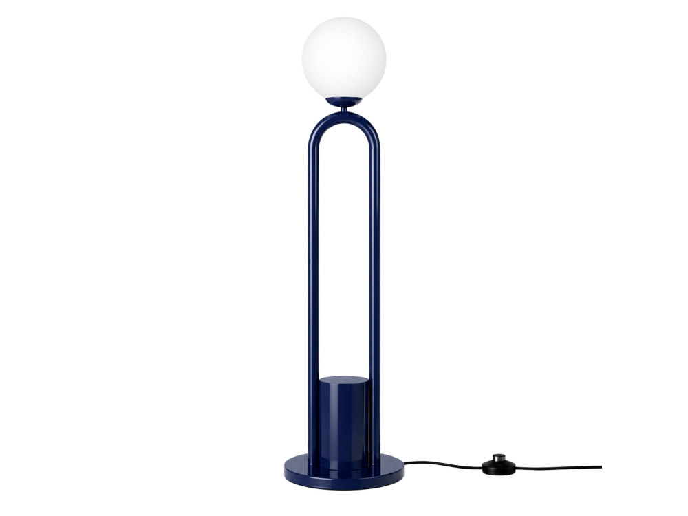 "Loop" Metal Floor Lamp - 30 x 30 cm - Blue