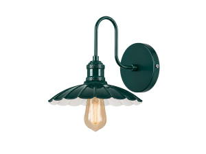 "Vola" Metal Wall Sconce - 25 x 30 cm - Green