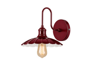 "Volan" Metal Wall Sconce - 25 x 30 cm - Red