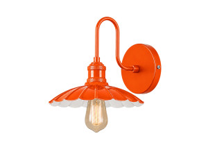 "Volan" Metal Wall Sconce - 25 x 30 cm - Orange