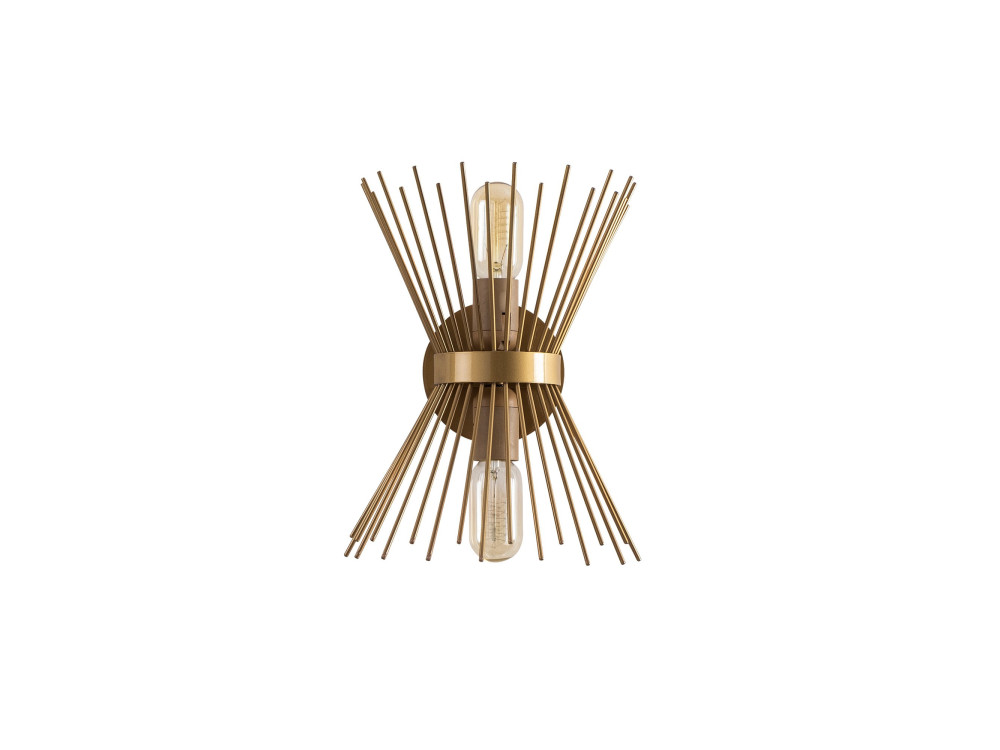 "Kirpi" Metal Wall Sconce - 23 x 23 cm - Gold