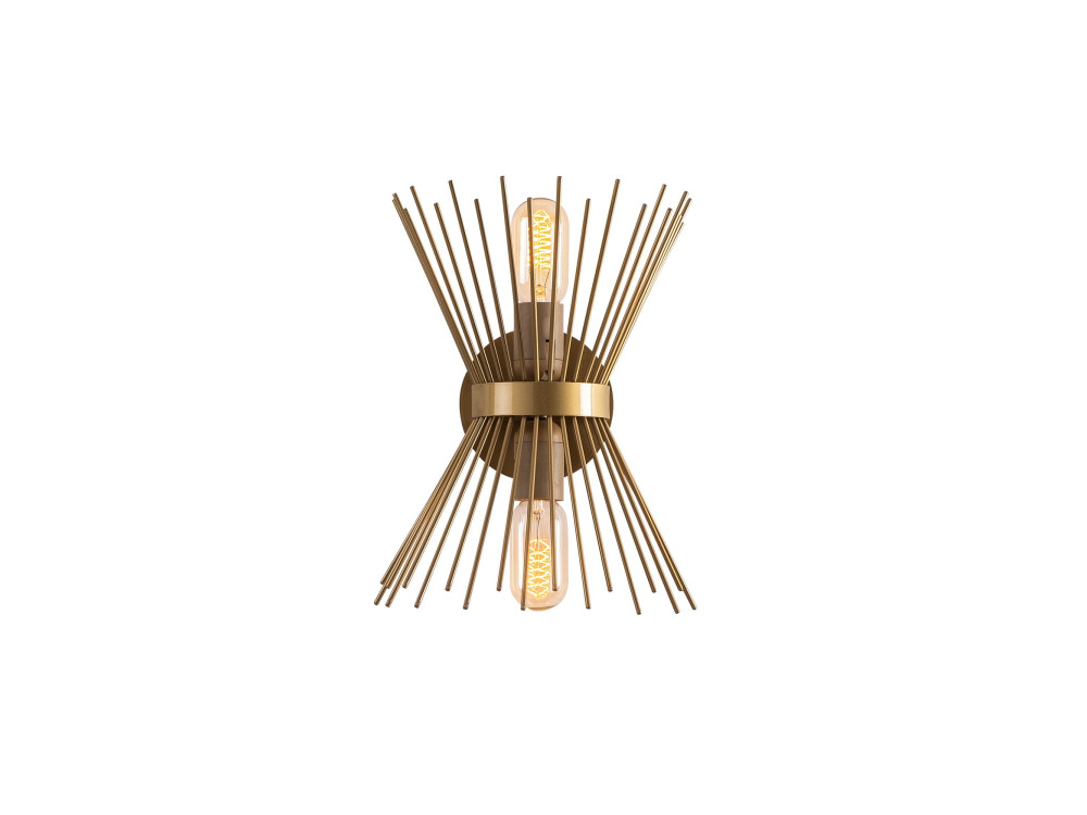 "Kirpi" Metal Wall Sconce - 23 x 23 cm - Gold