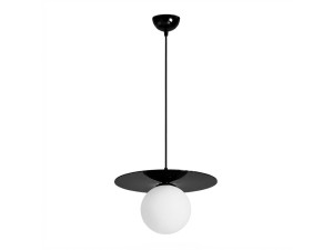"Vesper" Metal Pendant Light - 40 x 40 cm - Black