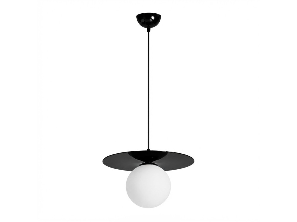 "Vesper" Metal Pendant Light - 40 x 40 cm - Black