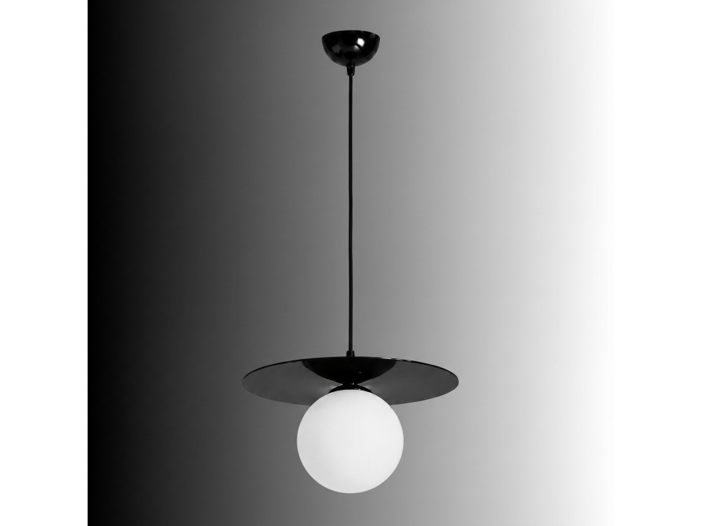 "Vesper" Metal Pendant Light - 40 x 40 cm - Black