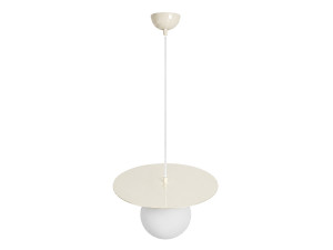 "Vesper" Metal Pendant Light - 40 x 40 cm - Beige
