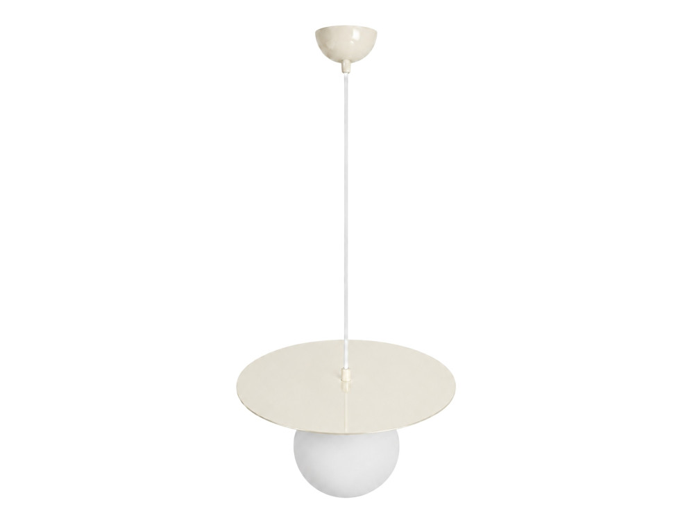 "Vesper" Metal Pendant Light - 40 x 40 cm - Beige