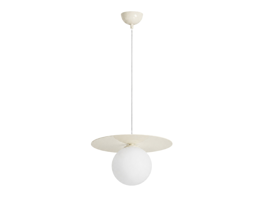"Vesper" Metal Pendant Light - 40 x 40 cm - Beige