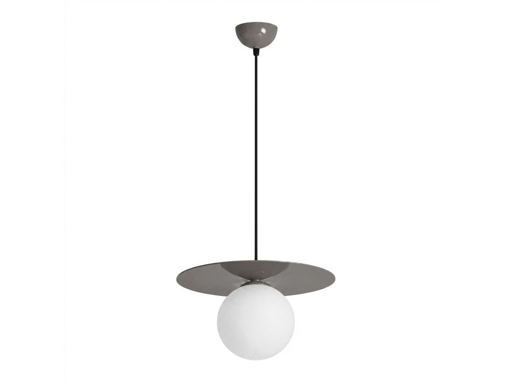 "Vesper" Metal Pendant Light - 40 x 40 cm - Gray